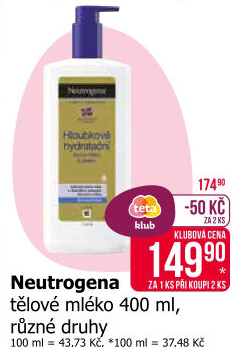 Tělové mléko Neutrogena