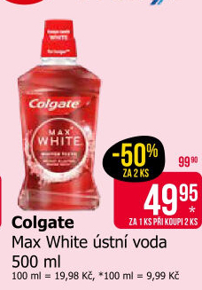 Ústní voda Max White Colgate