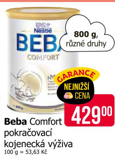 Výživa mléčná Comfort Beba Nestlé