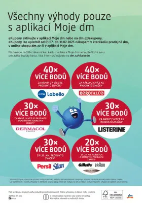 akční leták dm drogerie 3.7.2025-6.8.2025
