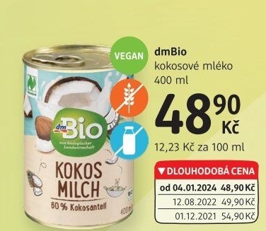 Kokosové mléko dm Bio