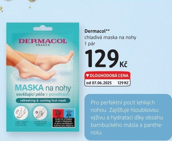 Maska na nohy v ponožkách Dermacol