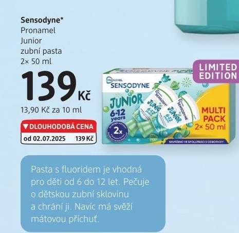 Pasta na zubyPronamel Junior Sensodyne