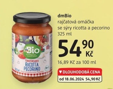 Rajčatová omáčka dm Bio