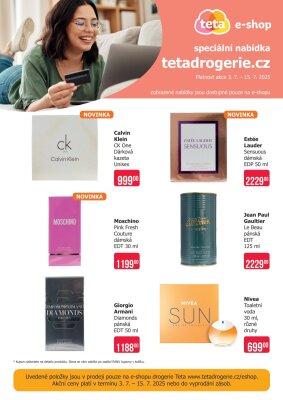 akční leták Teta drogerie 3.7.2025-15.7.2025