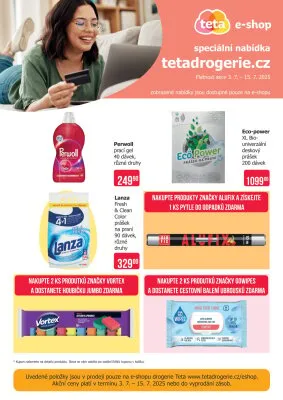 akční leták Teta drogerie 3.7.2025-15.7.2025