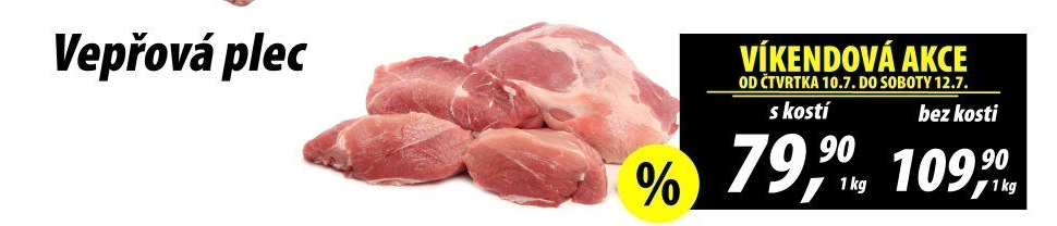 Vepřová plec s kostí