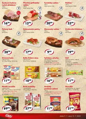 akční leták CBA 9.7.2025-15.7.2025