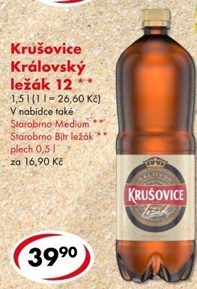 Pivo světlý ležák 11° Medium Starobrno