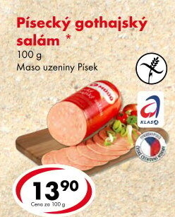 Salám Gothaj Maso uzeniny Písek