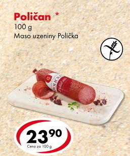 Salám Poličan Maso uzeniny Polička