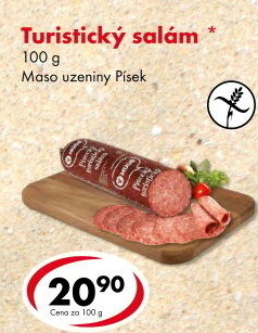 Salám turistický Maso uzeniny Písek