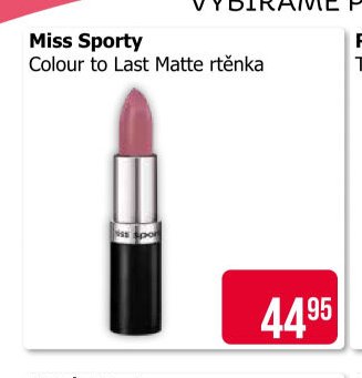 Miss Sporty Colour to Last Matte rtěnka