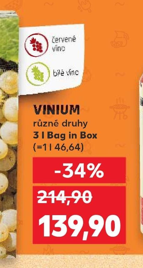 VINIUM různé druhy