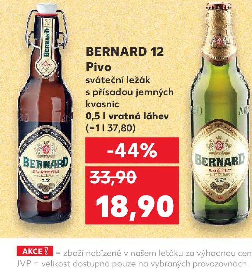 BERNARD 12 Pivo sváteční ležák