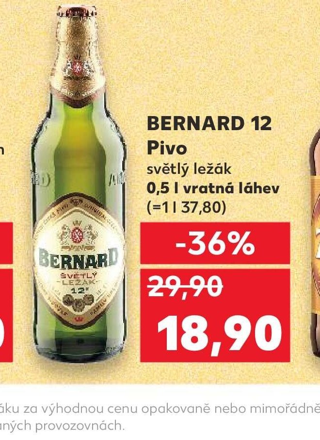 BERNARD 12 Pivo světlý ležák