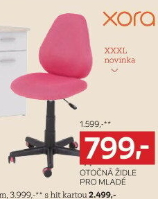 OTOČNÁ ŽIDLE PRO MLADÉ