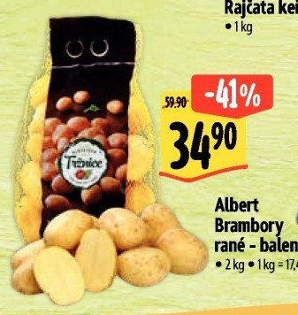 Brambory konzumní rané Albert