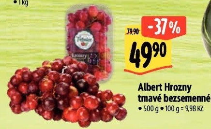 Hrozny tmavé bezsemenné Albert