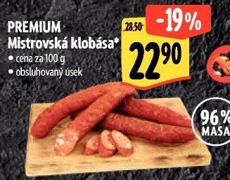 Klobása mistrovská Premium