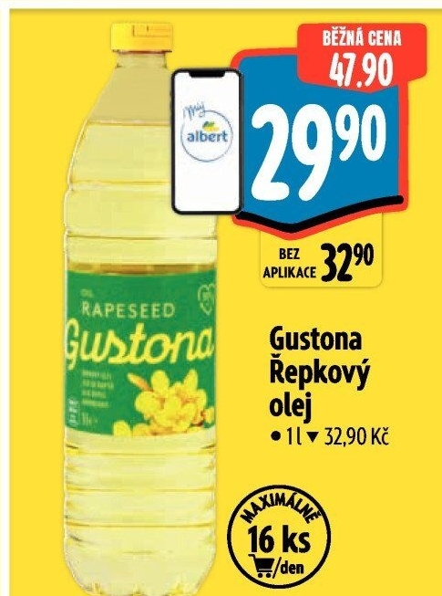 Řepkový olej Gustona