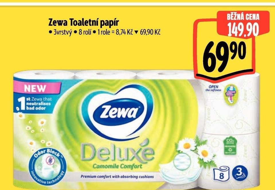 Toaletní papír 3vrstvý Deluxe Zewa