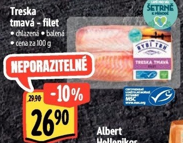 Treska tmavá filety Albert