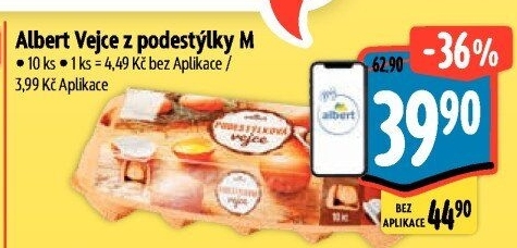 Vejce z podestýlky M Albert