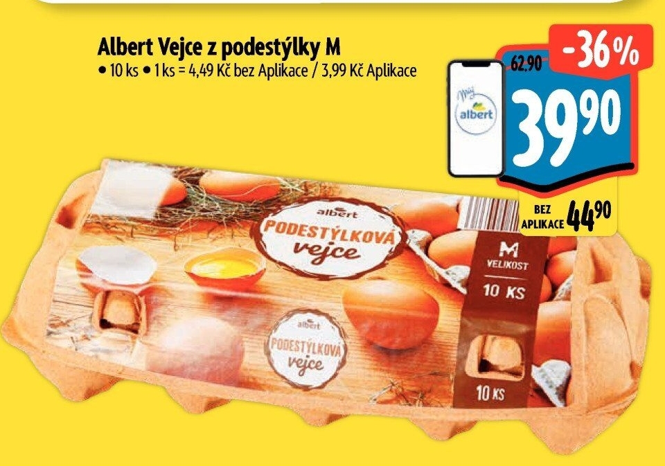 Vejce z podestýlky M Albert