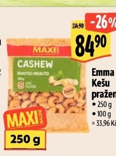Kešu pražené Emma