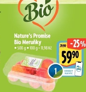 Meruňky bio Nature'