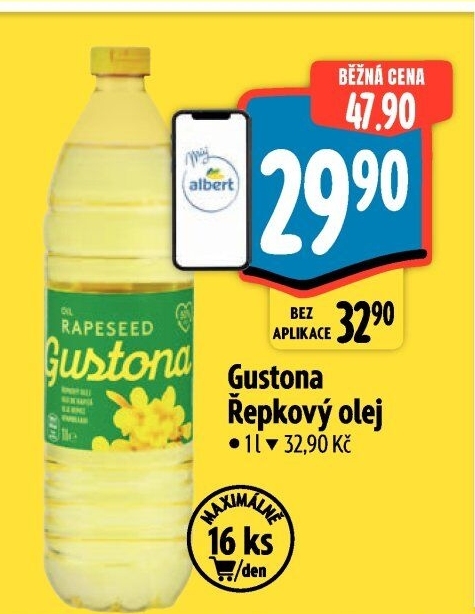 Řepkový olej Gustona