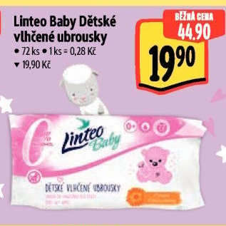 Vlhčené ubrousky dětské Linteo Baby