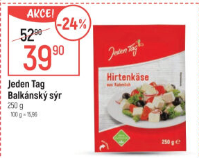 Balkánský sýr Jeden Tag