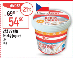 Jogurt řecký bílý Váš Výběr