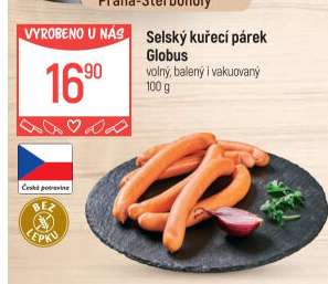 Párky kuřecí Selské Globus