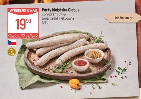 Párty klobása Globus