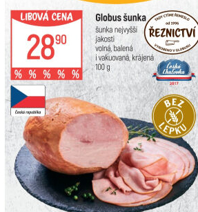 Šunka nejvyšší jakosti Globus