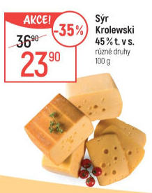 Sýr Krolewski 45% Milkpol