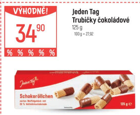 Trubičky čokoládové Jeden Tag