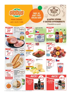 akční leták Globus 9.7.2025-15.7.2025