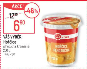 Hořčice plnotučná Váš Výběr