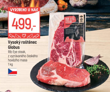 Hovězí Rib eye steak Globus