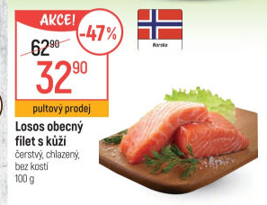 Losos obecný filety