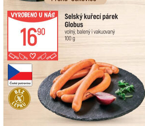 Párky kuřecí Selské Globus