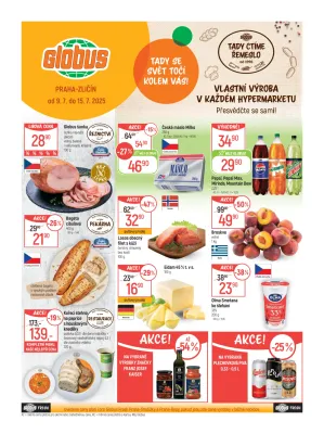 akční leták Globus 9.7.2025-15.7.2025