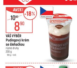 Váš Výběr Pudingový krém se šlehačkou