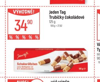 Jeden Tag Trubičky čokoládové