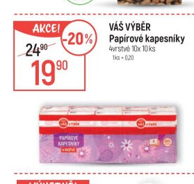 Váš výběr Papírové kapesníky