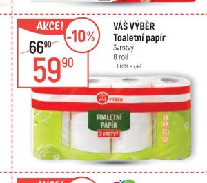 Váš výběr Toaletní papír